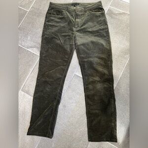 MONFRÈRE Brando Needle Cord Pants Olive Green (Size 34)